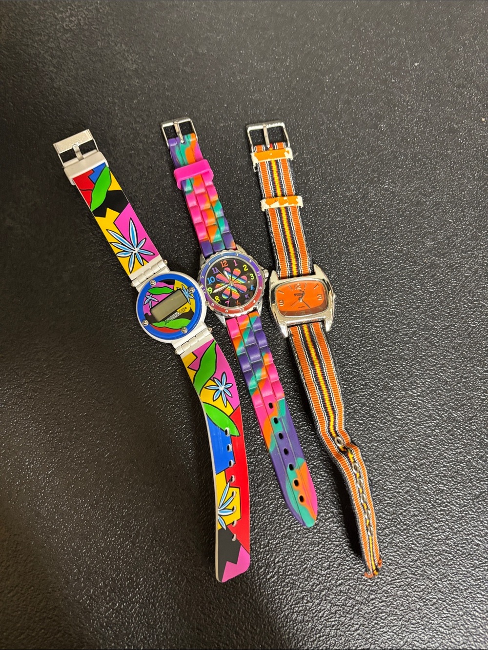 Y2K Retro Puma Accutime Jordache Colorful Silicone Watches Multicolor no battery